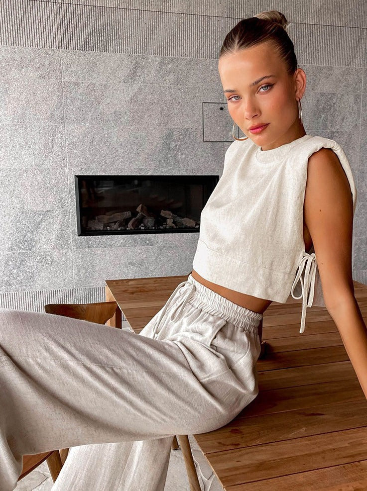 Imelda | Ralext Fit Linnen Set 2-Delig