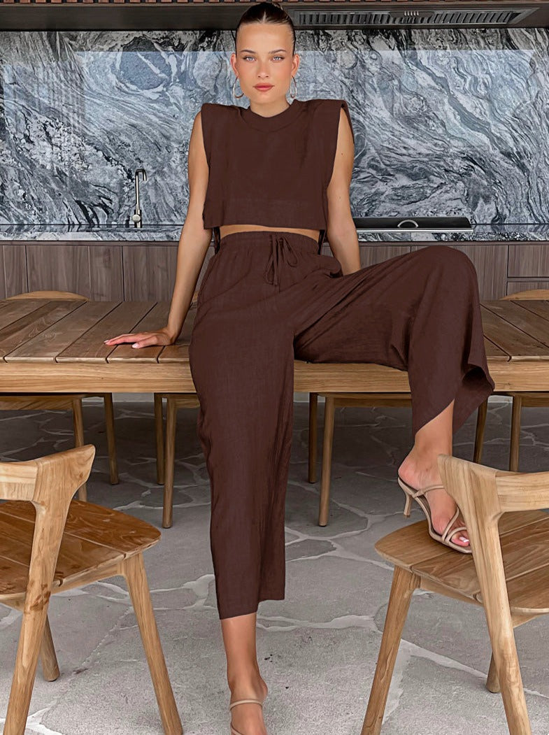 Imelda | Ralext Fit Linnen Set 2-Delig