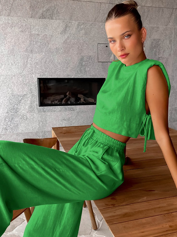 Imelda | Ralext Fit Linnen Set 2-Delig