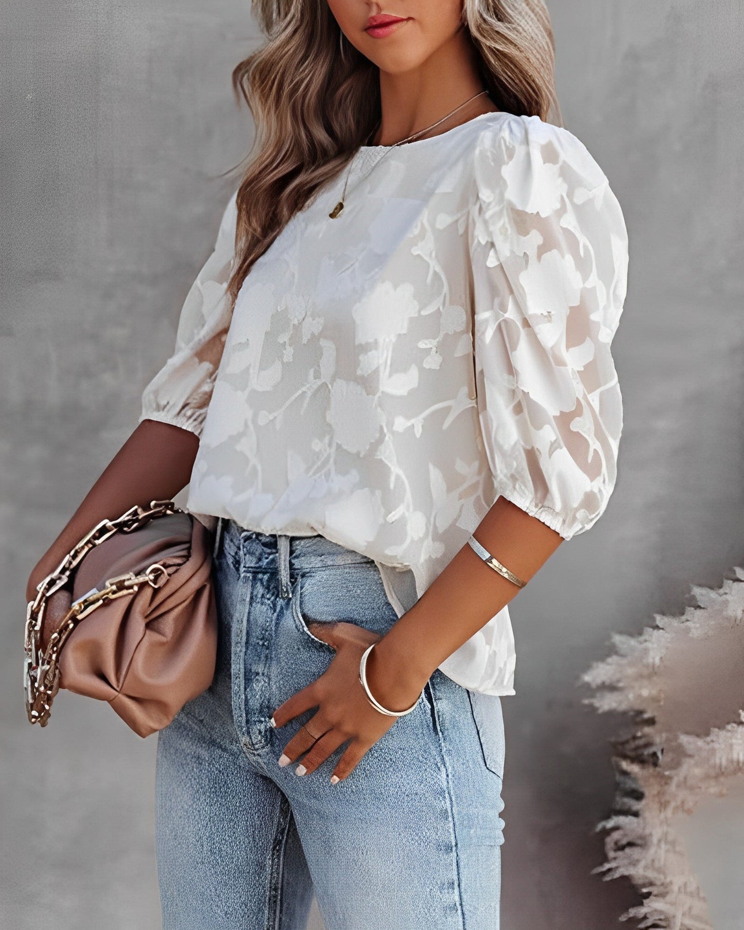 Gratia | Dames Blouse met Bloemenprint en Elegant Design
