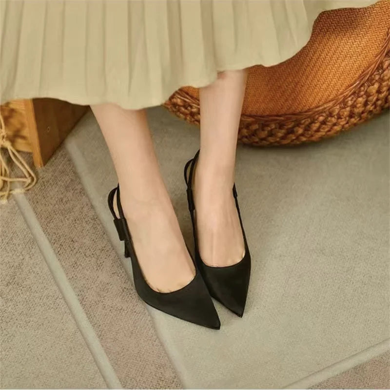 Mavelle | Elegante Slingback Pumps Dames – Puntige Neus & Hoge Hak