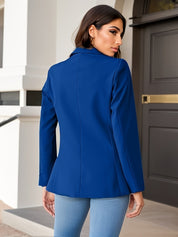 Bernita | Suède-look Dames Blazer met Getailleerde Pasvorm