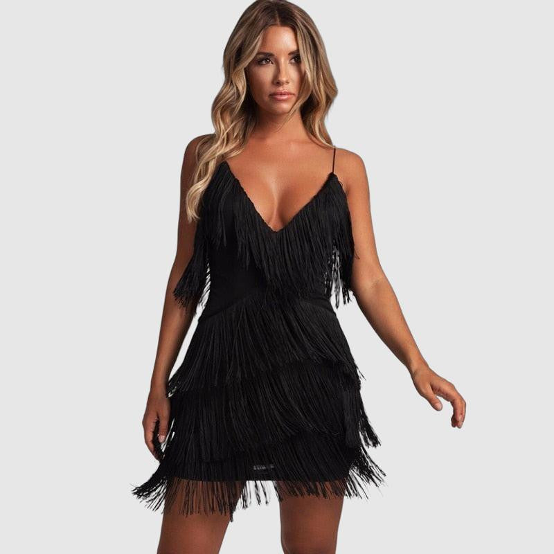 Kiana | De Must-Have Cocktail Jurk met Franjes