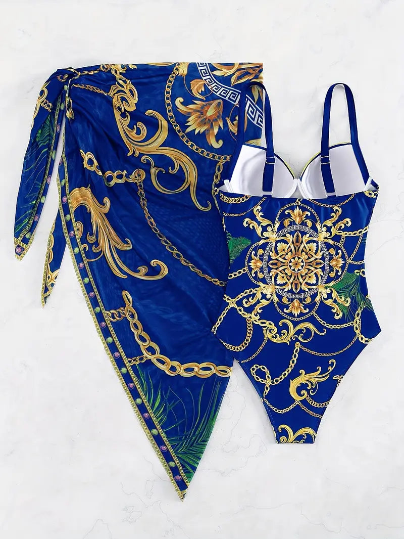 Bodhi | Elegante Badpak met Bijpassende Omslagdoek