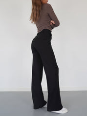 Beau | High-Waist Pantalon Met Rechte Pijpen