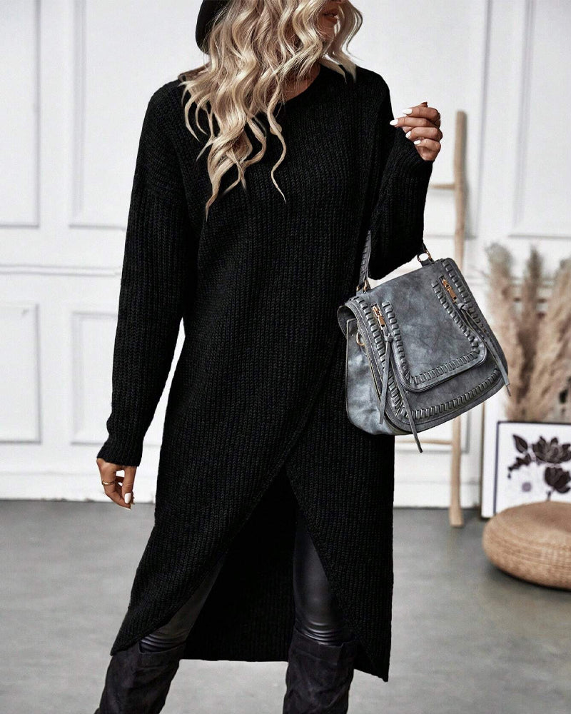 Jaylin | Effen Kleurige Jurk