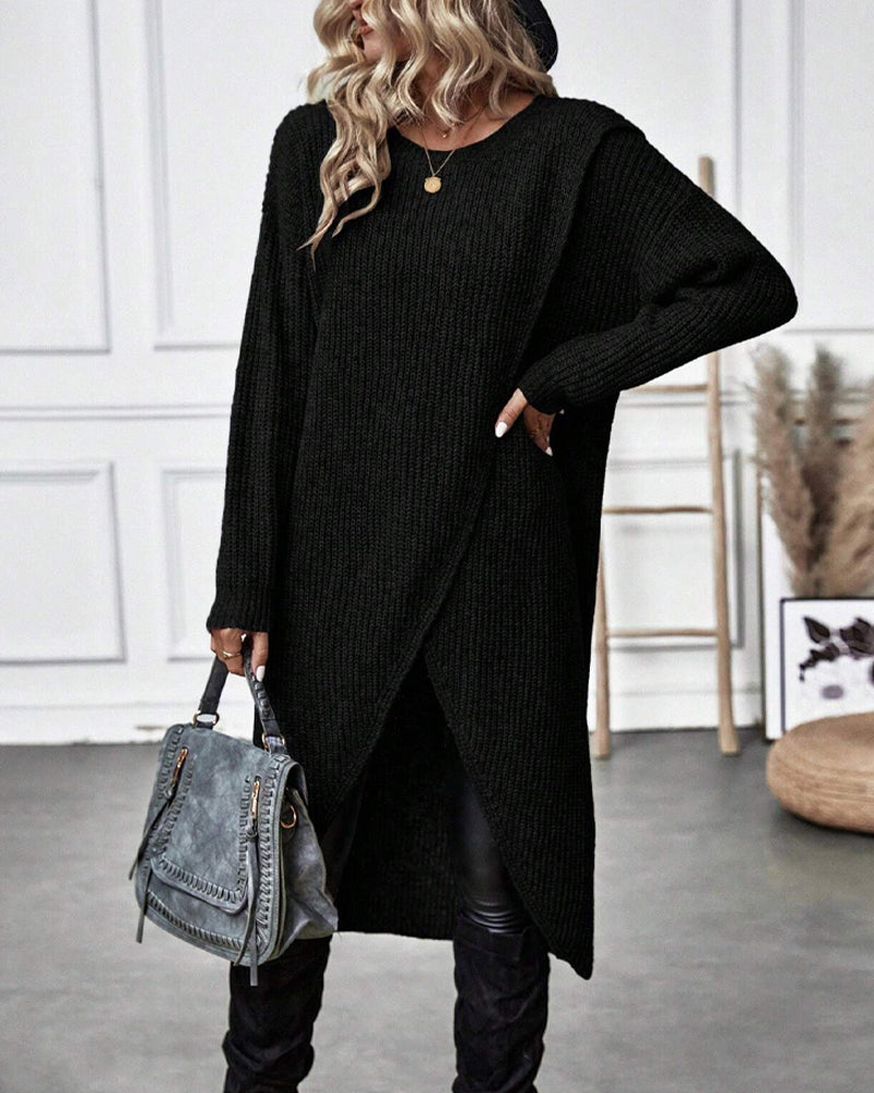 Jaylin | Effen Kleurige Jurk
