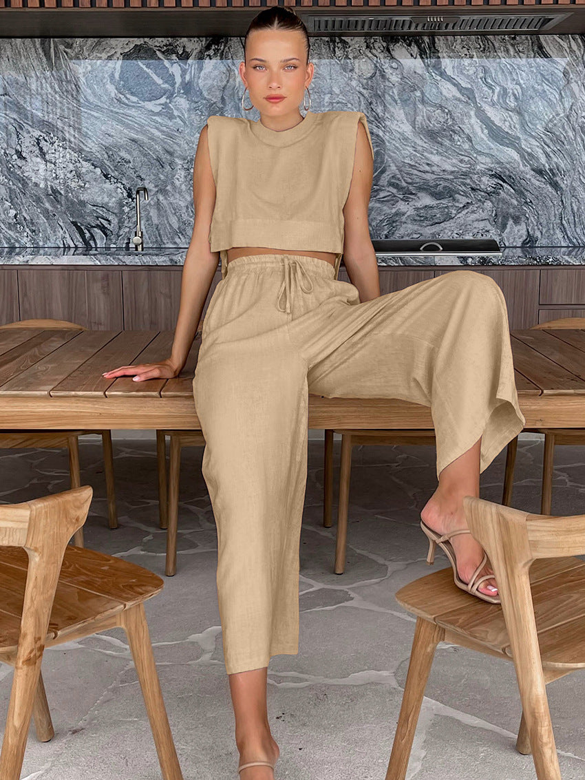 Imelda | Ralext Fit Linnen Set 2-Delig