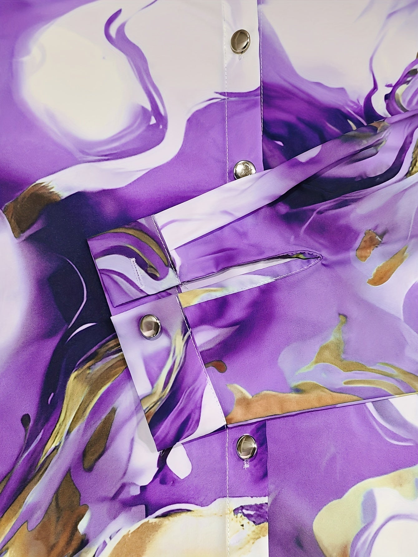 Daniela | Blouse met Abstracte Print en Lange Mouwen