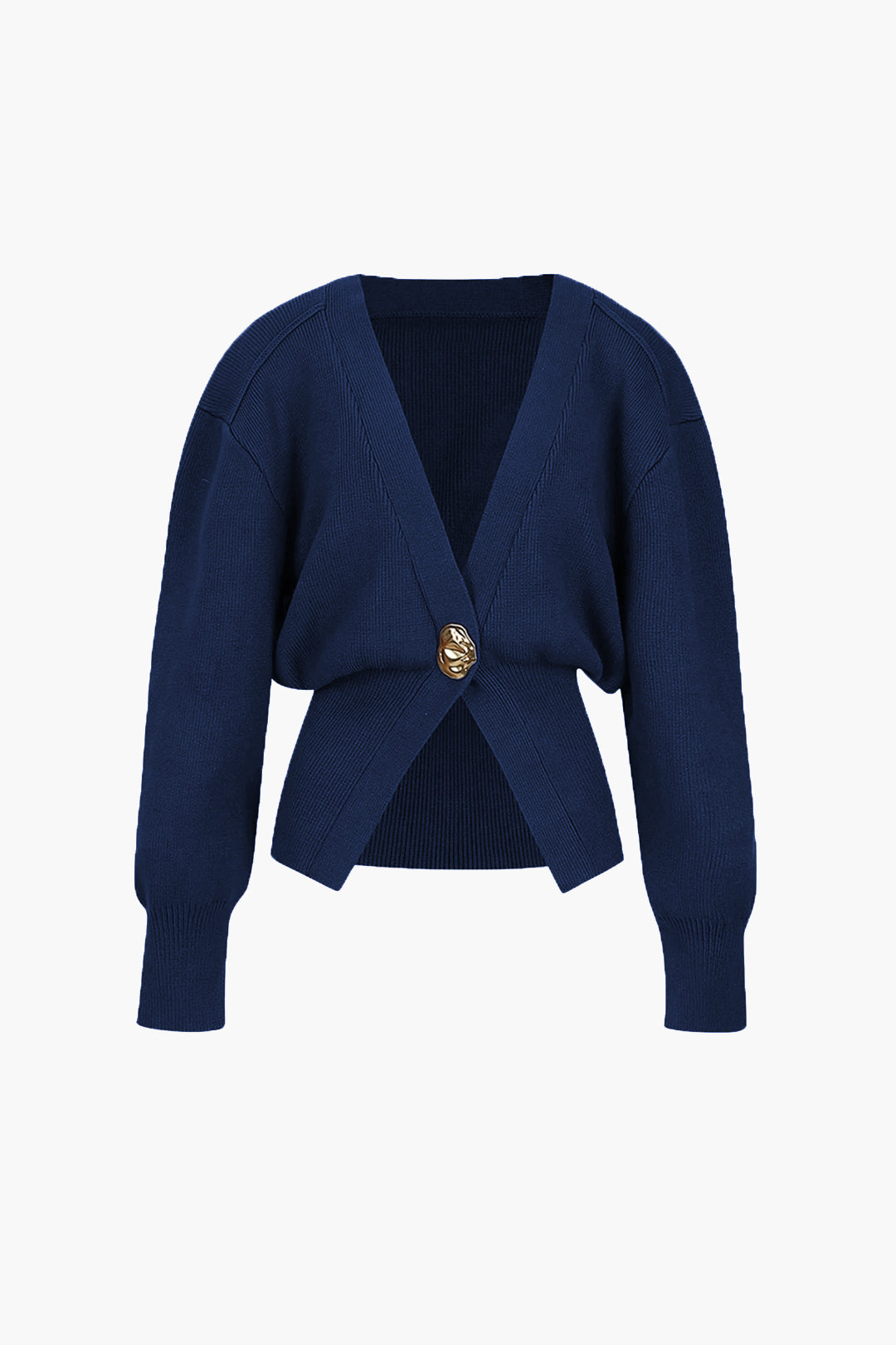 Dames Elegant Vest met Gouden Knopen – Zacht & Stijlvol
