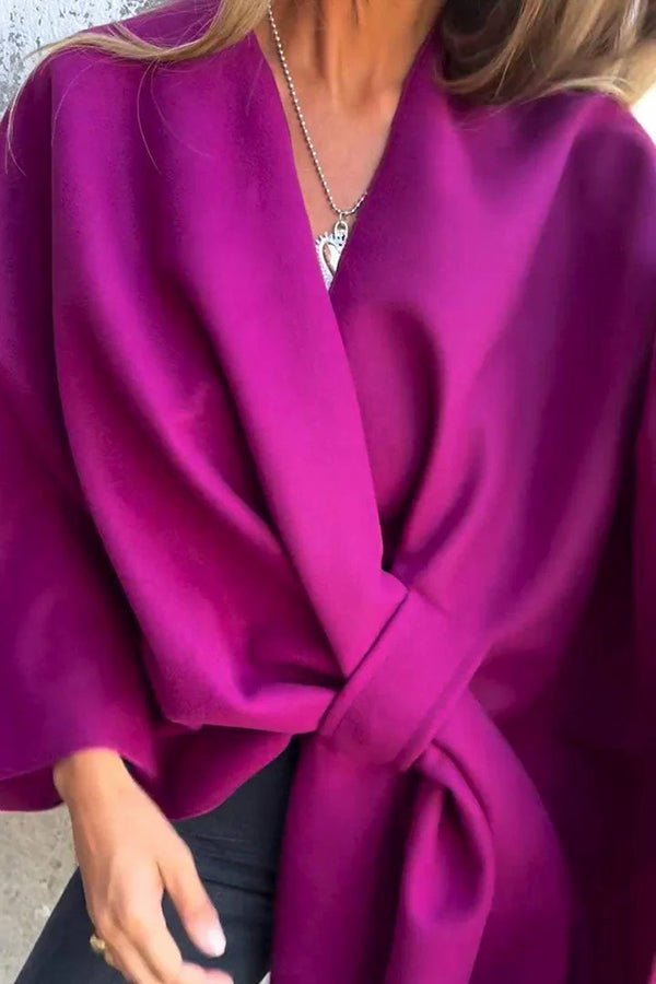 Alisa | Modieuze Dames Cape Shawl – Tussenjas met Elegante Open Stijl