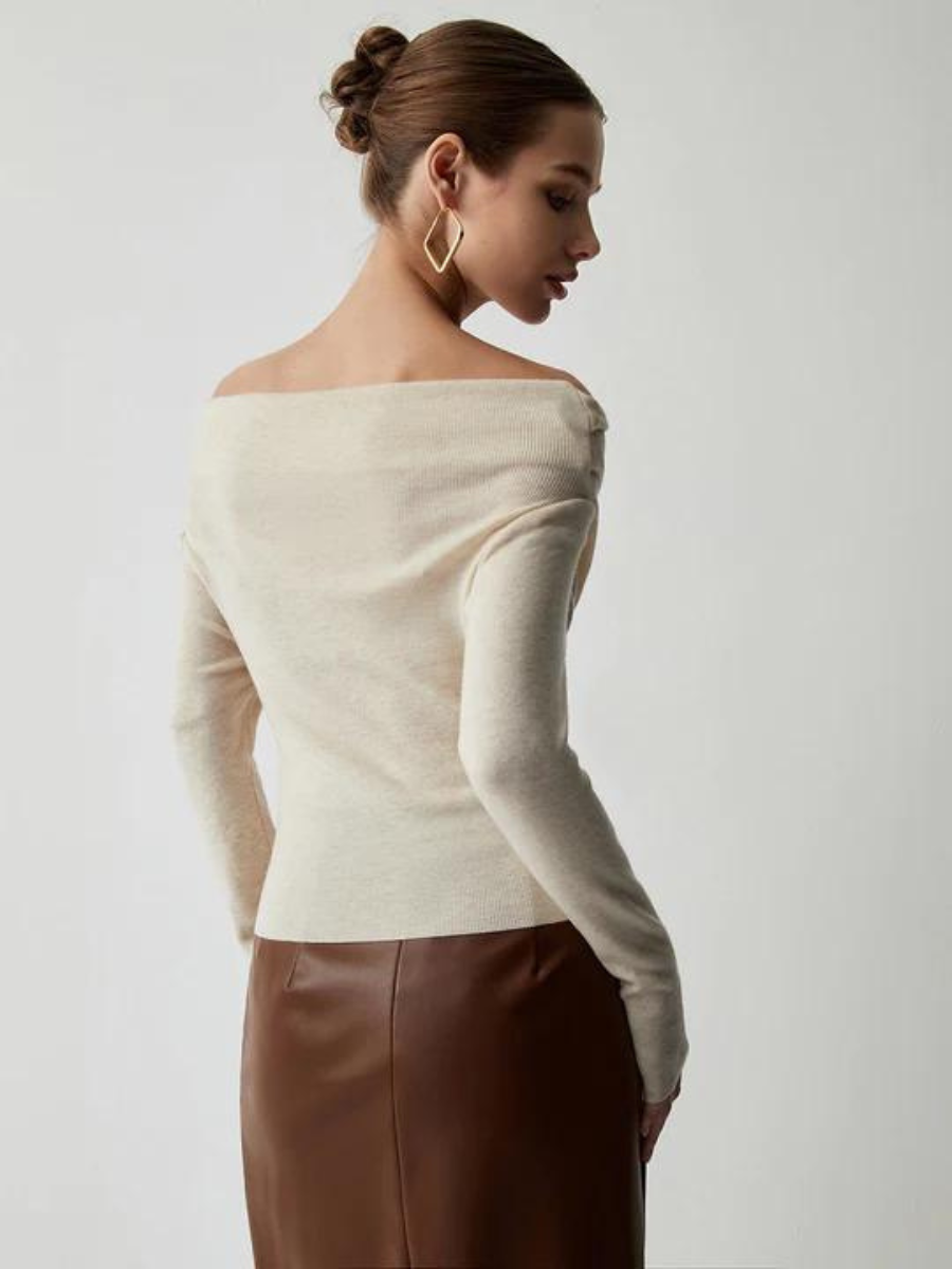 Lilaa | Elegante Off-Shoulder Trui