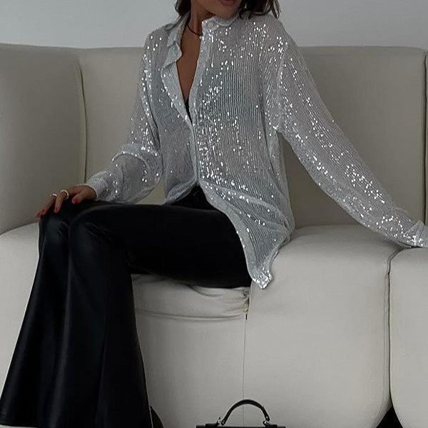 Stijlvolle Party Blouse met Pailetten