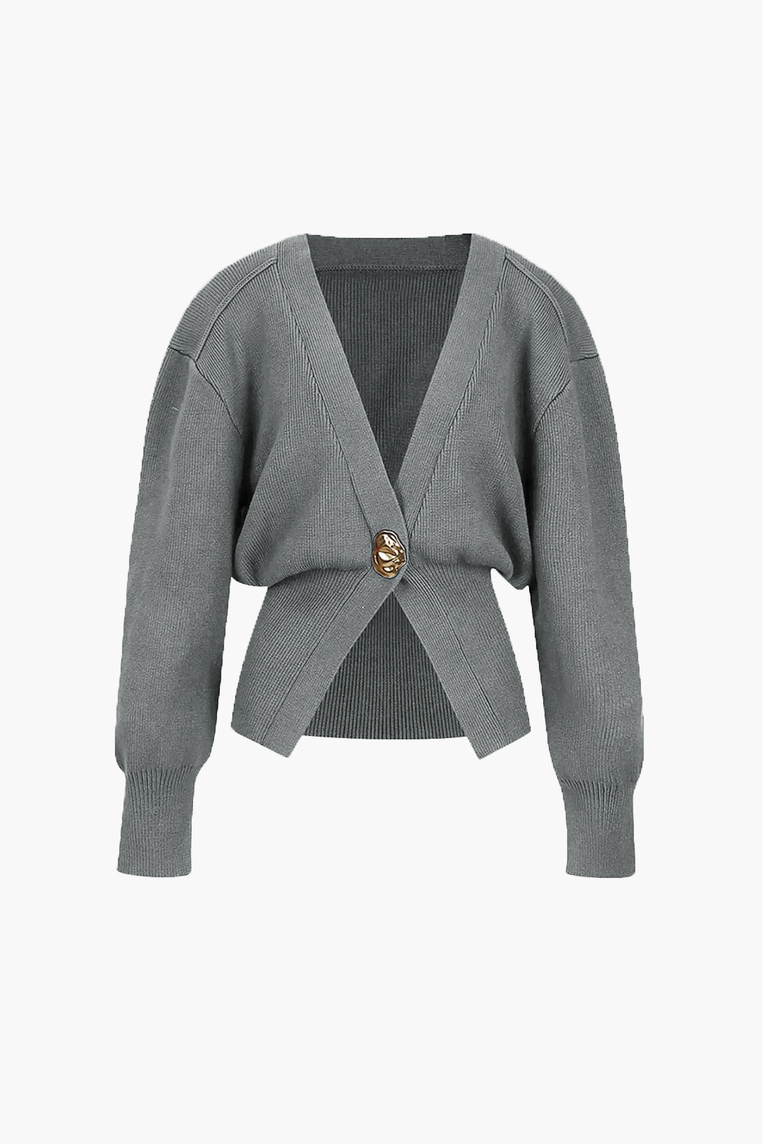 Dames Elegant Vest met Gouden Knopen – Zacht & Stijlvol