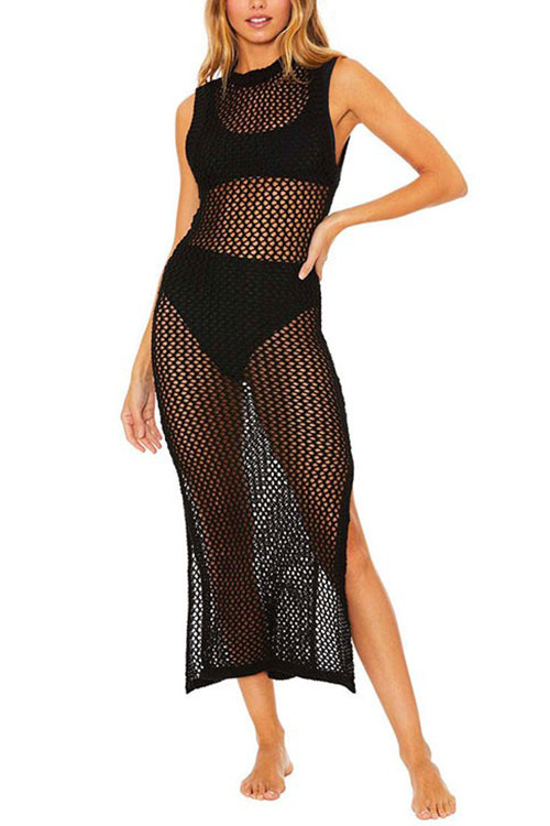 Cacey | Bikini Cover-Up Jurk Met Zijsplit