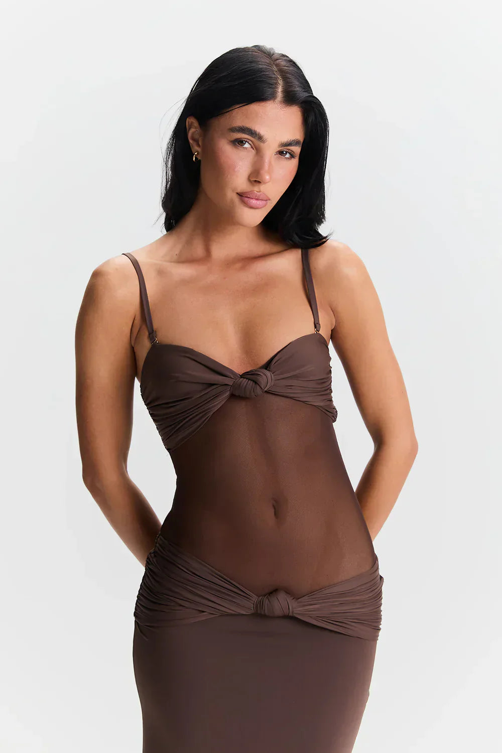 Nadine | Mesh Maxi Jurk