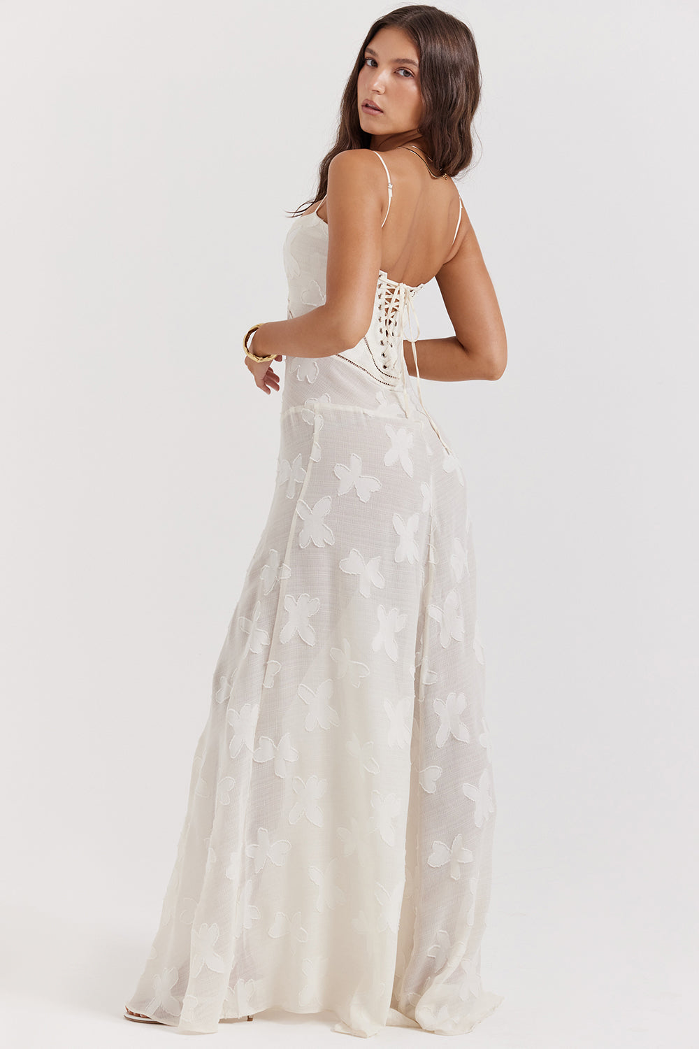 Charline | Geborduurde Elegante Maxi Jurk