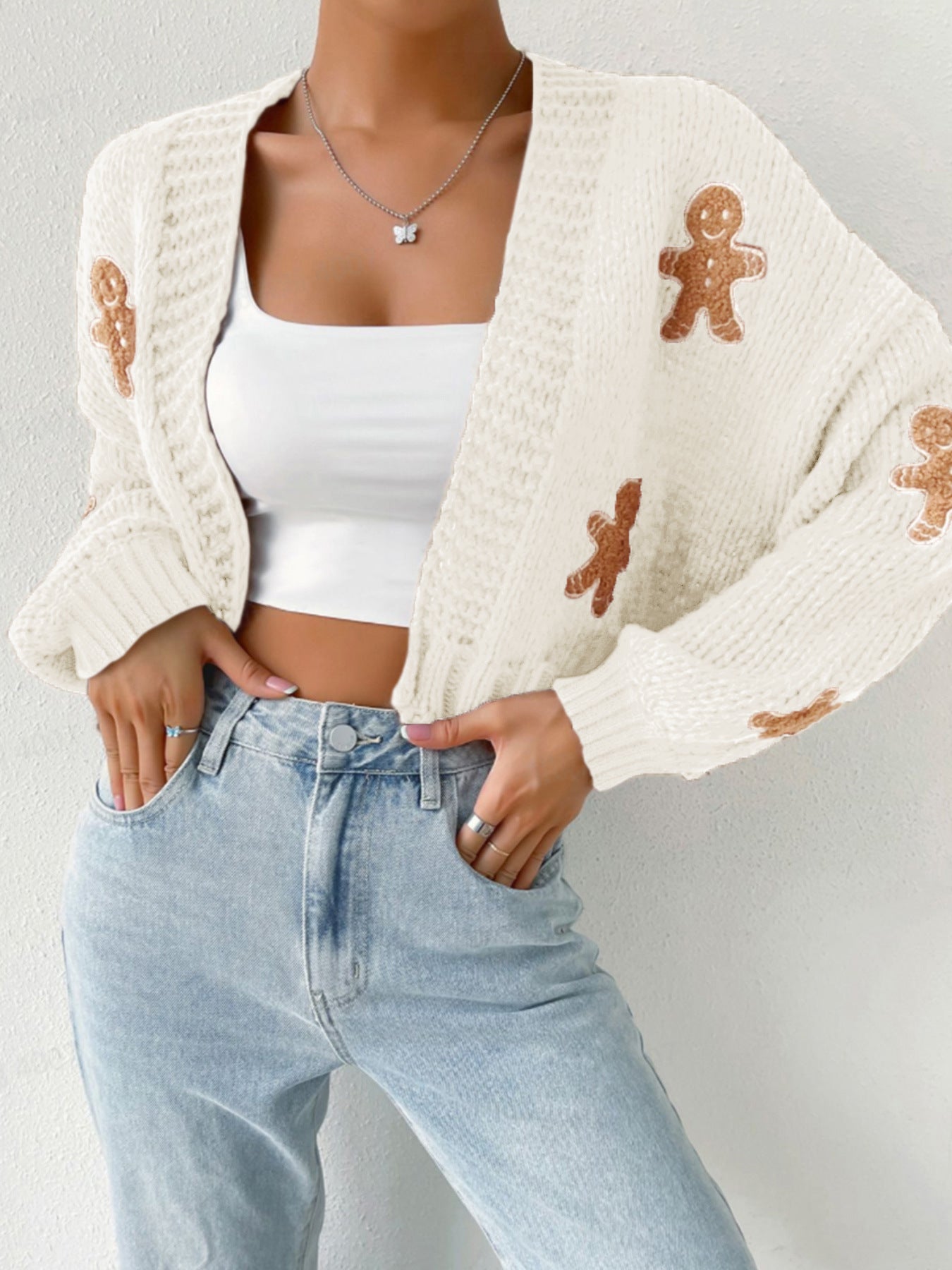 Gebreiden Cropped Vest