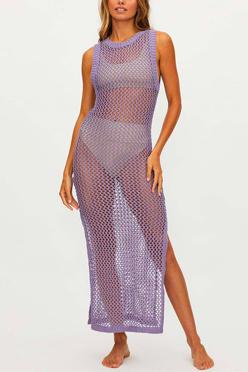 Cacey | Bikini Cover-Up Jurk Met Zijsplit