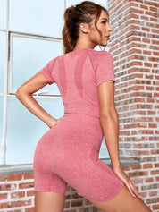 Elvira | High-Waist Tweedelige Gym Set – Shaping Legging & Cropped Top