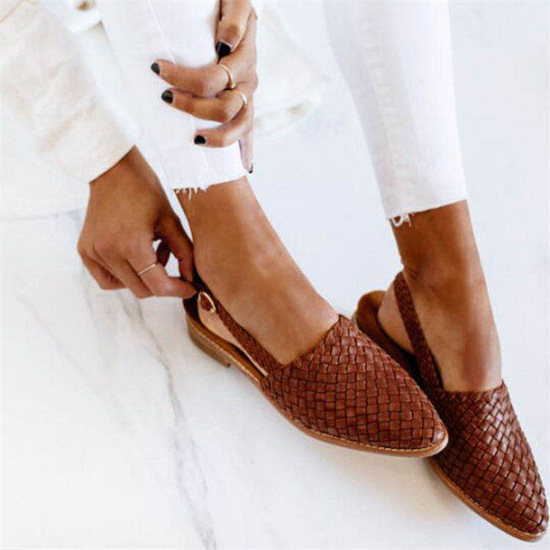 Chique Gevlochten Slingbacks