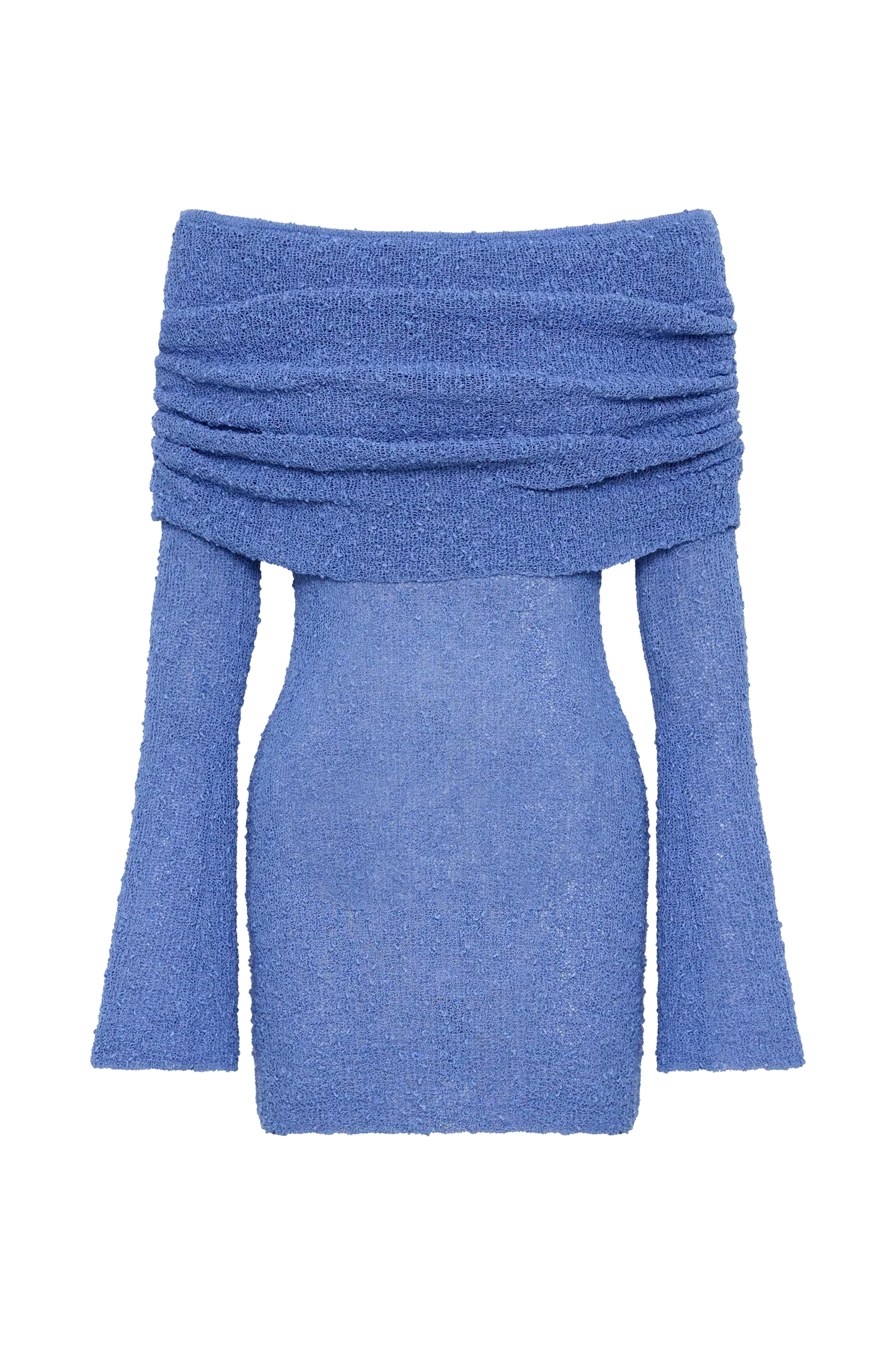 Anani | Off-Shoulder Gebreide Mini Jurk – Sheer & Elegant