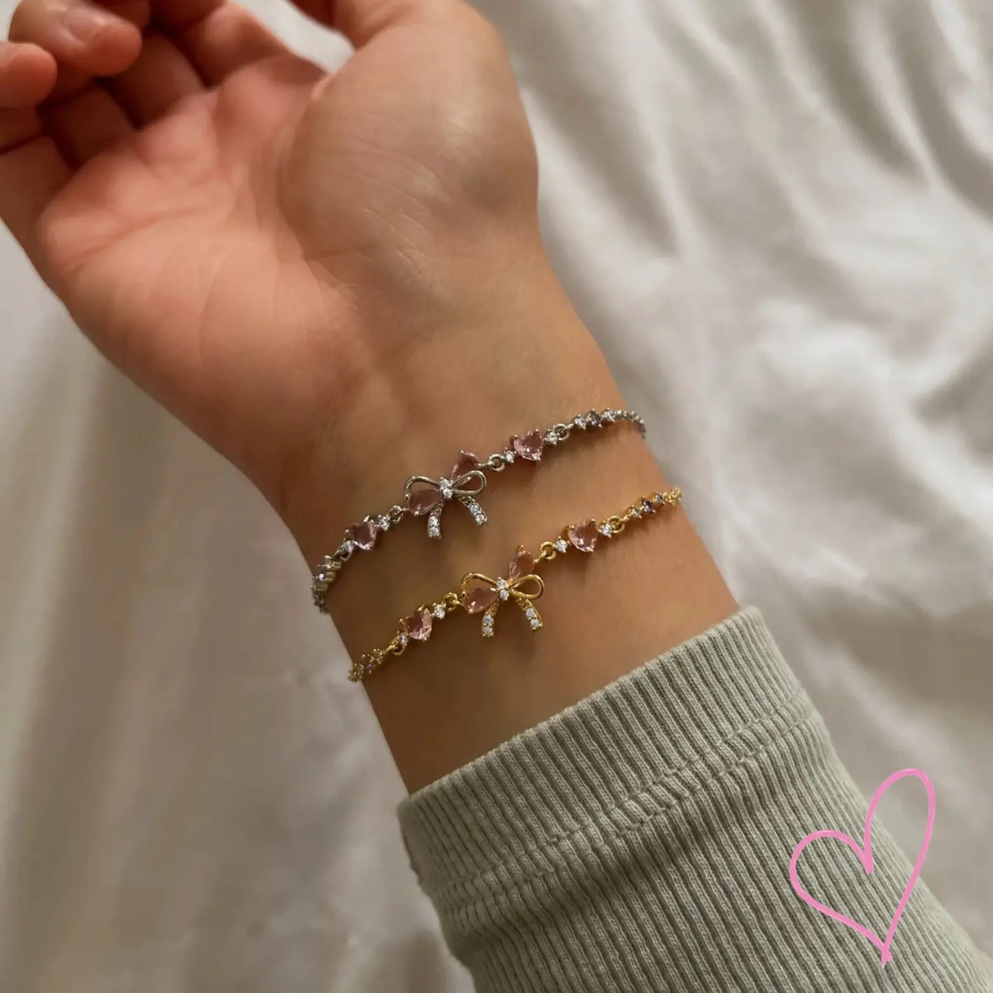Aura | Elegante Strik Armband Dames – RVS & Chique