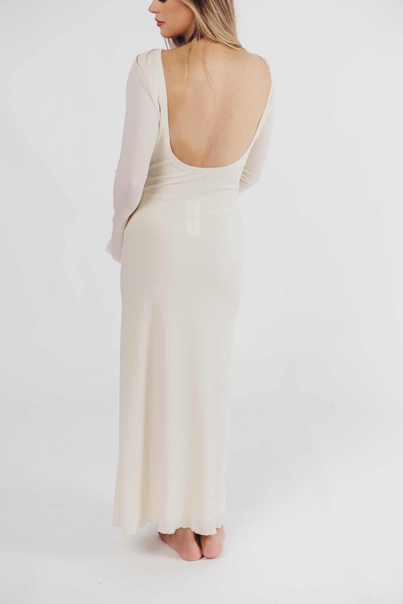 Rafaela | Elegante Maxi Jurk met Open Rug