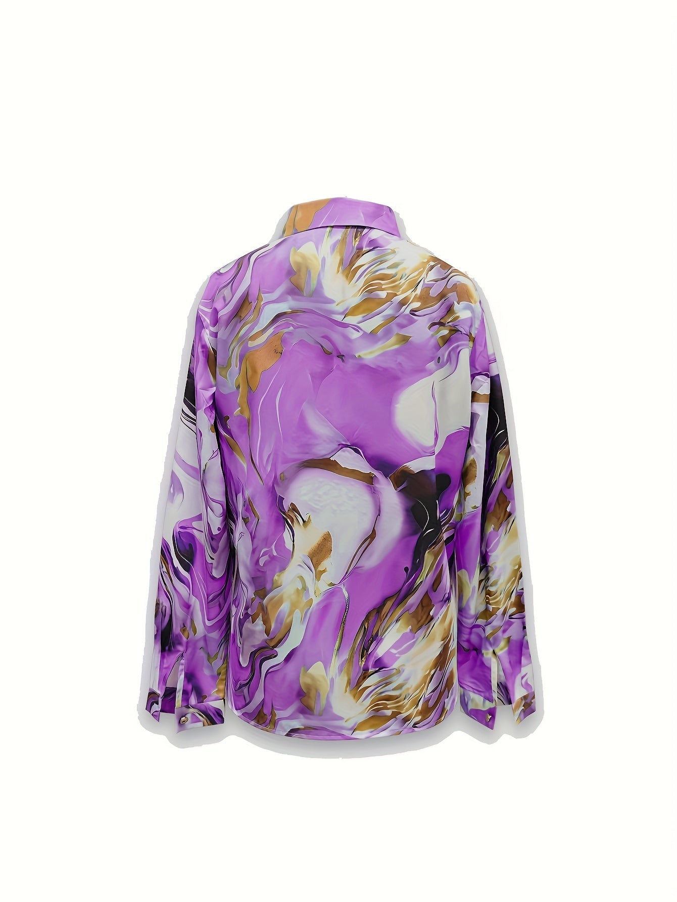 Daniela | Blouse met Abstracte Print en Lange Mouwen
