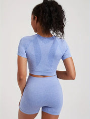 Elvira | High-Waist Tweedelige Gym Set – Shaping Legging & Cropped Top