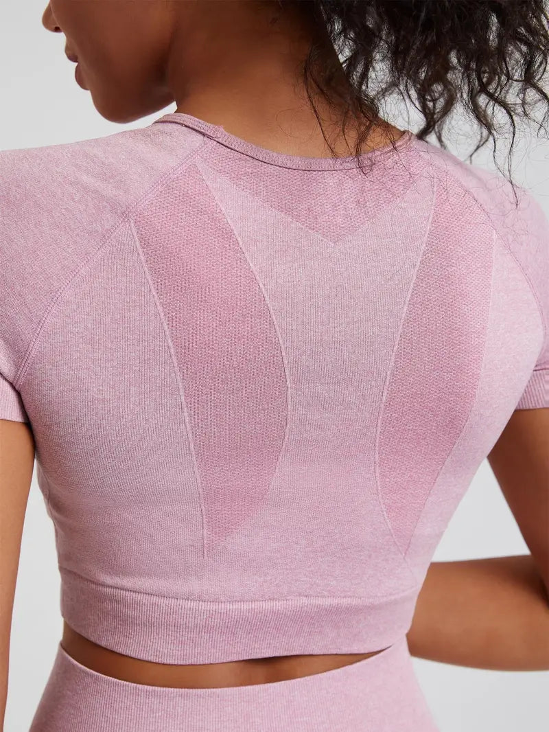 Elvira | High-Waist Tweedelige Gym Set – Shaping Legging & Cropped Top