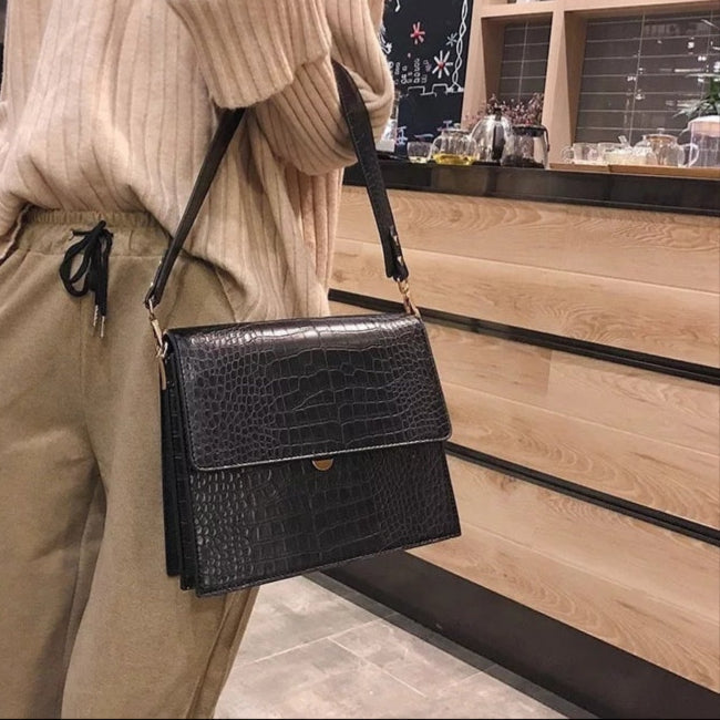 Diek | Mini Croc Schoudertas - Crossbody