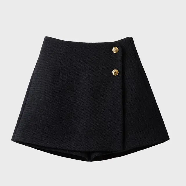 Clowie | Elegante Mini Rok met Knopen