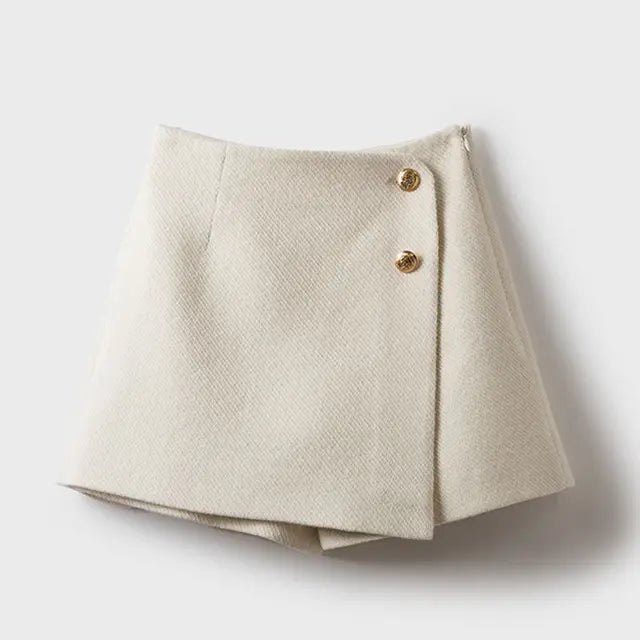 Clowie | Elegante Mini Rok met Knopen