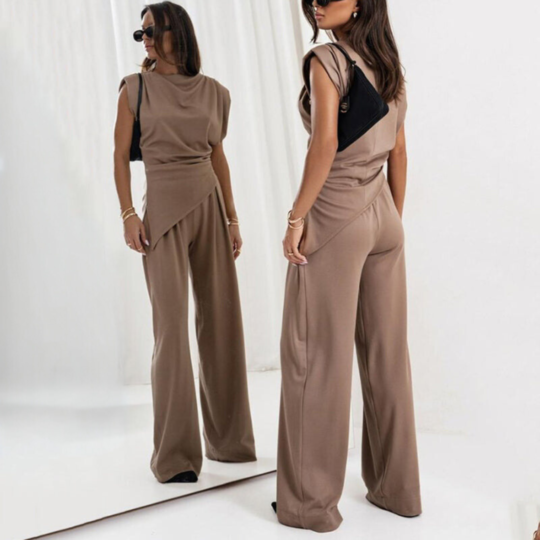 Allaine | Elegante Comfy Set Dames - Casual Tweedelige Set van Hoogwaardige Stof