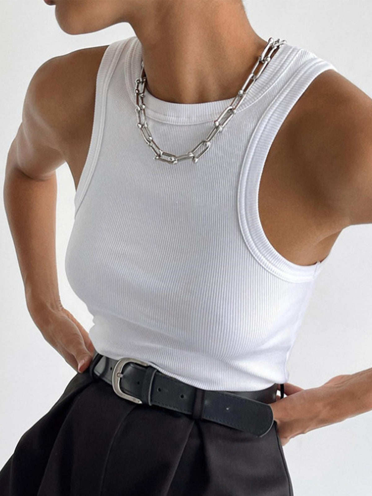 Younie | Stretchy Ribbed Tank Top