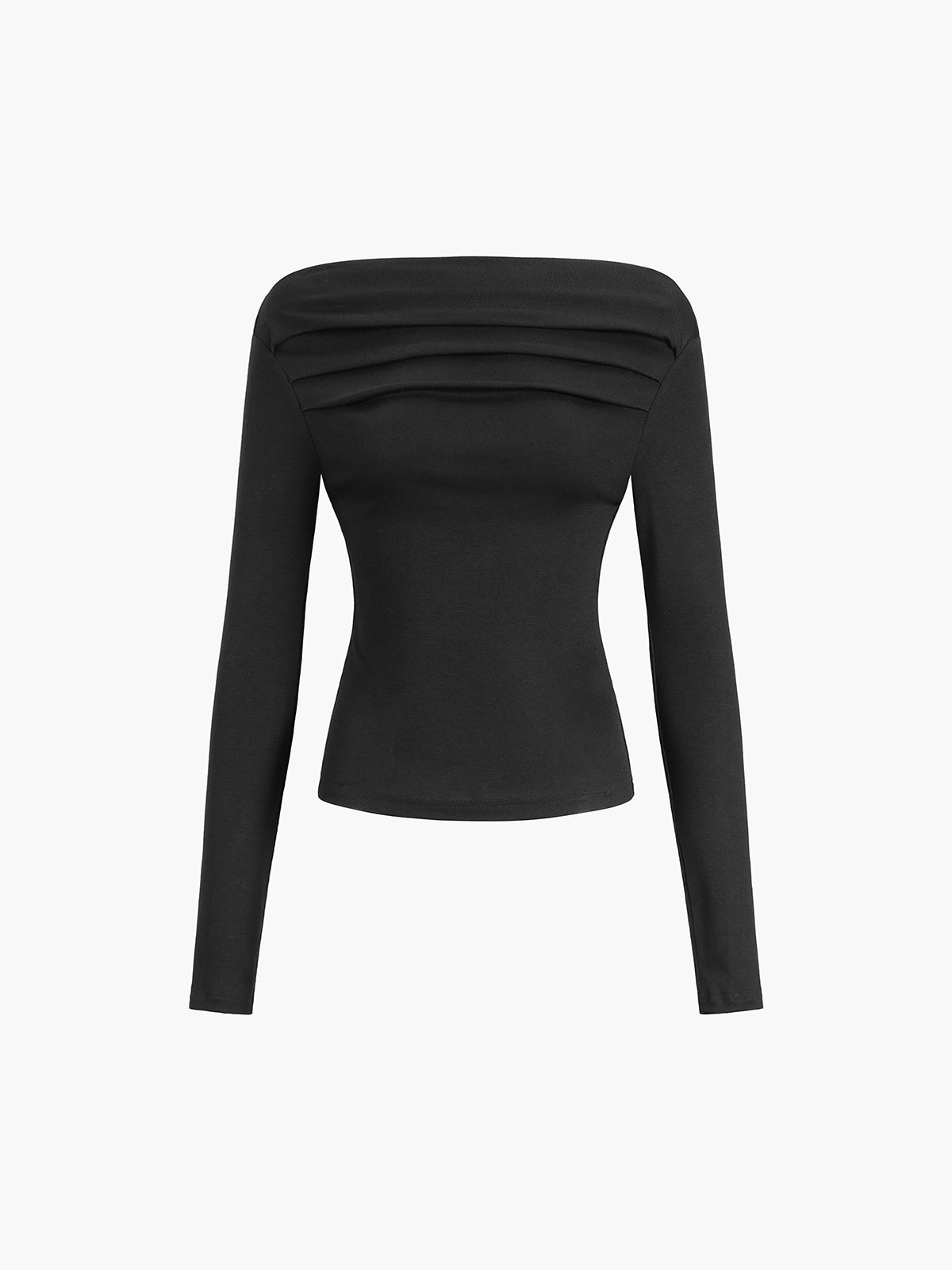 Destiny | Off-Shoulder Jersey Top met Lange Mouwen – Stretch
