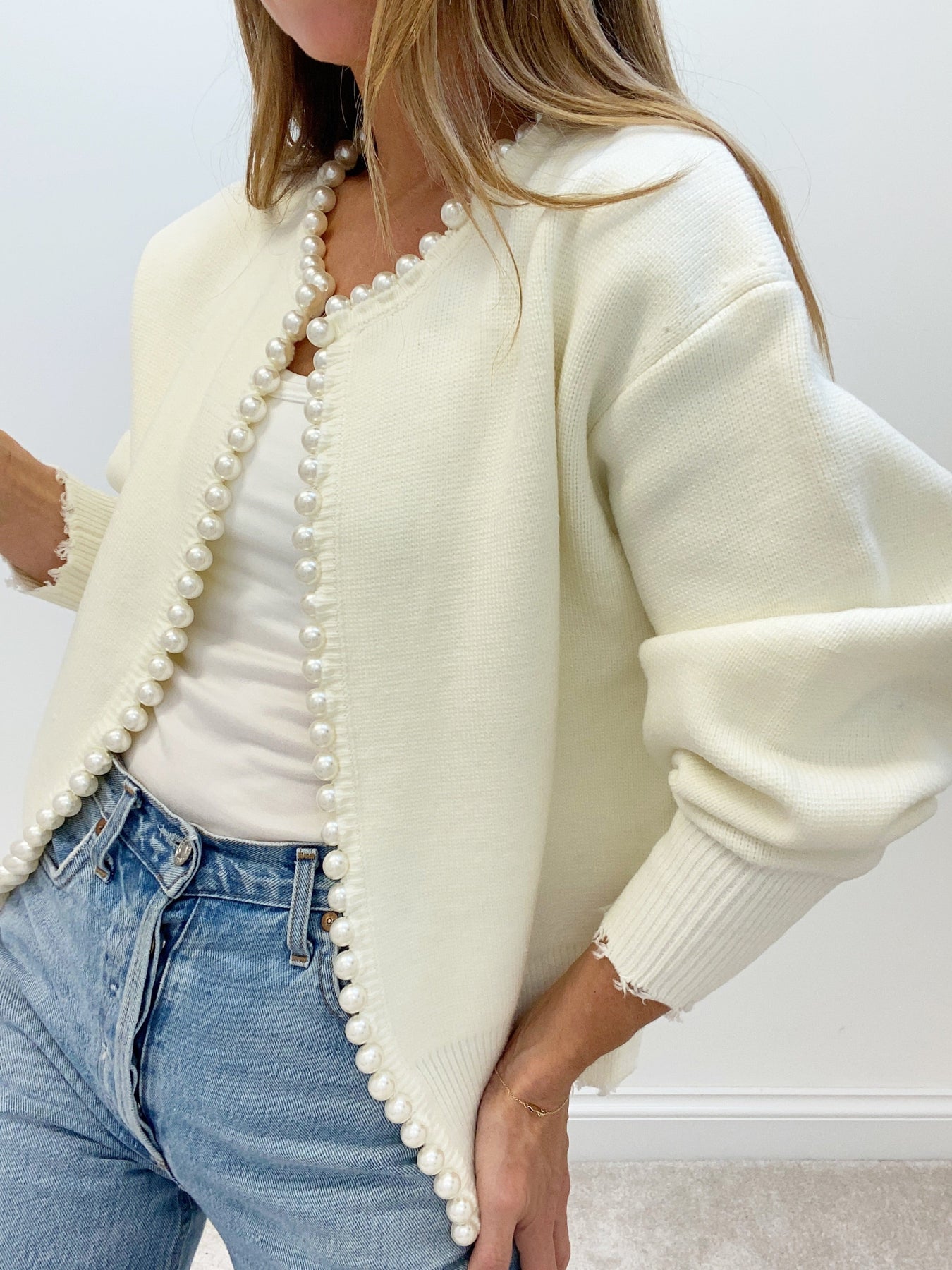 Frederique | Comfortabel Vest voor Dames met Parels