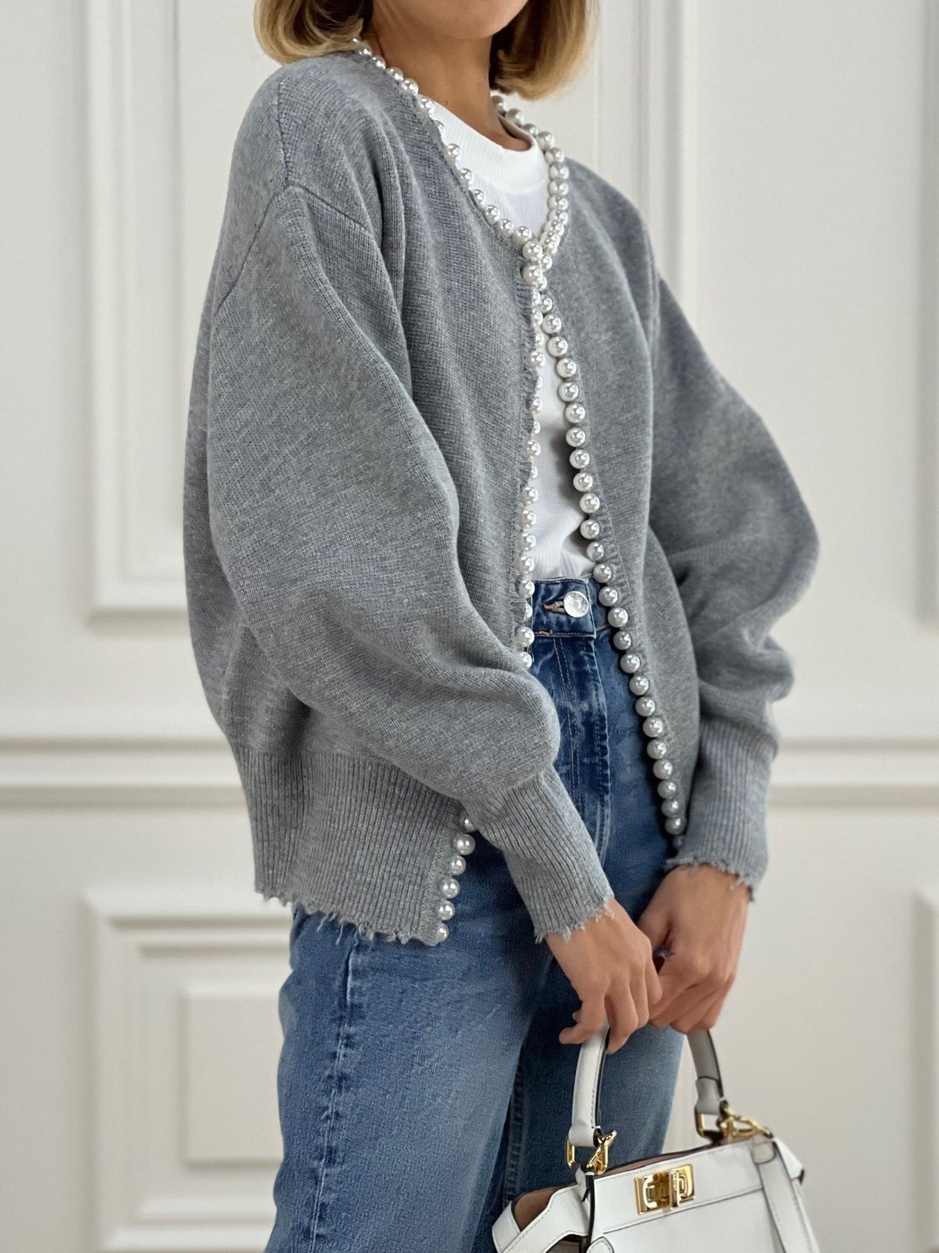 Frederique | Comfortabel Vest voor Dames met Parels