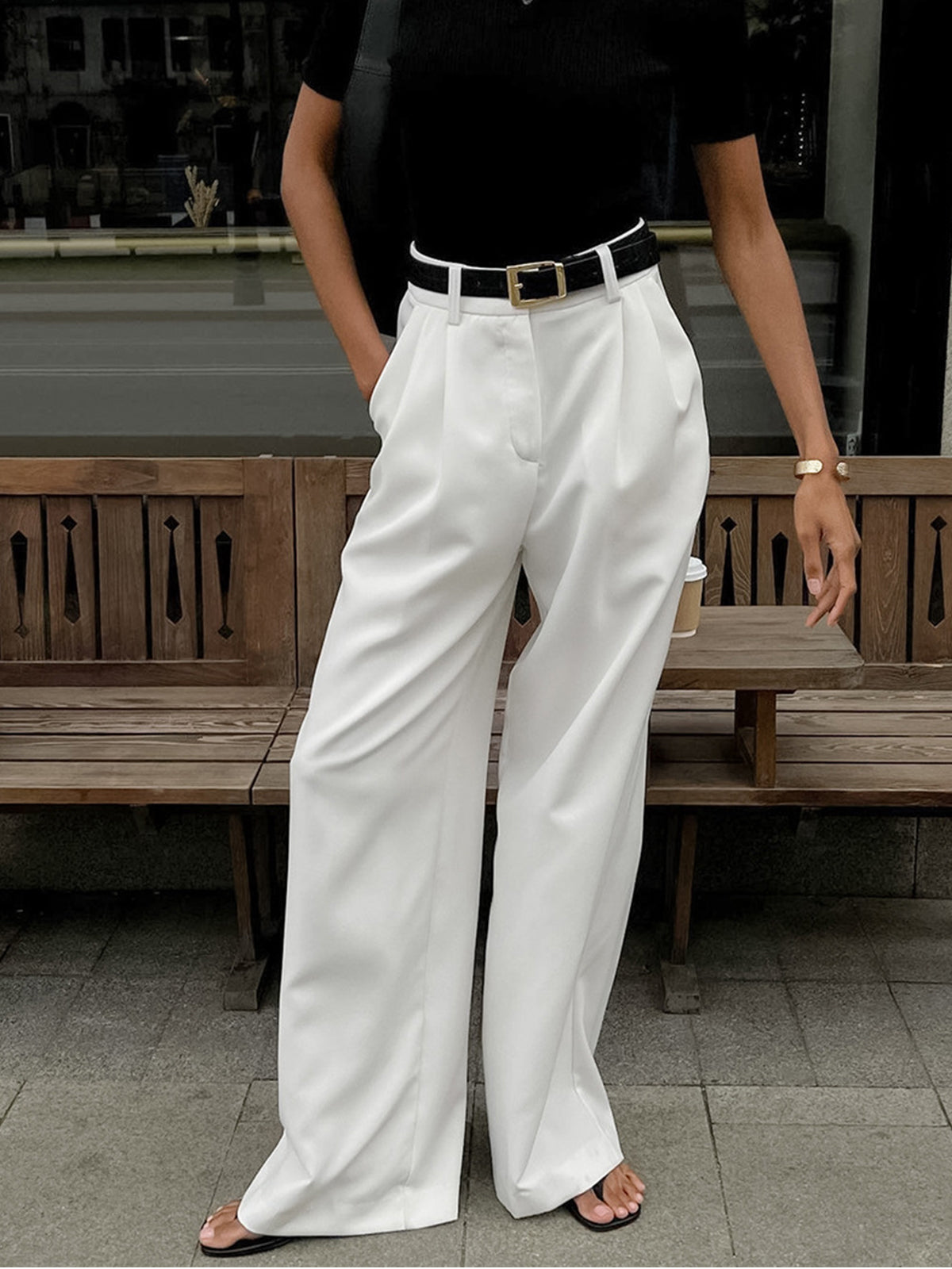 Julea | Elegante Pantalon voor Dames met Hoge Taille
