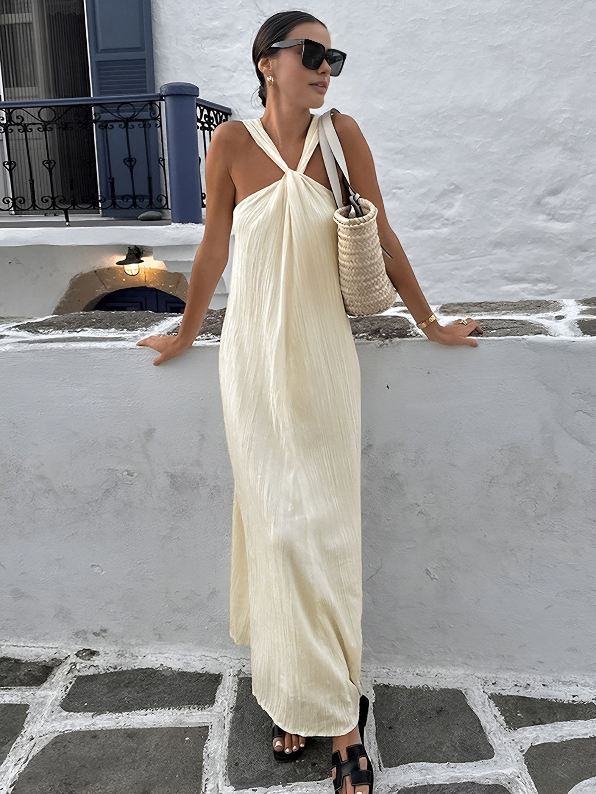 Aletea | Halter Maxi Jurk – Elegant en Luchtig