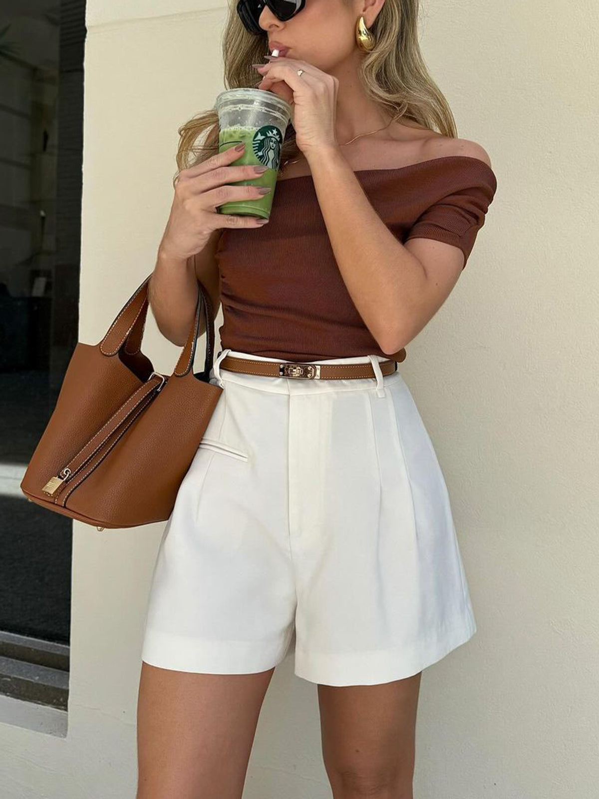 Sonora | Korte Broek met Hoge Taille voor Dames - Regular Fit Zomerbroek