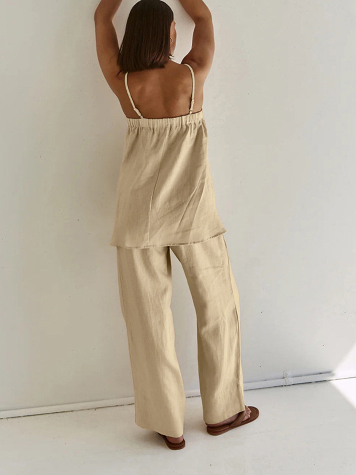 Nieva | Casual Tweedelige Set voor Dames Katoen & Linnen – Zomeroutfit