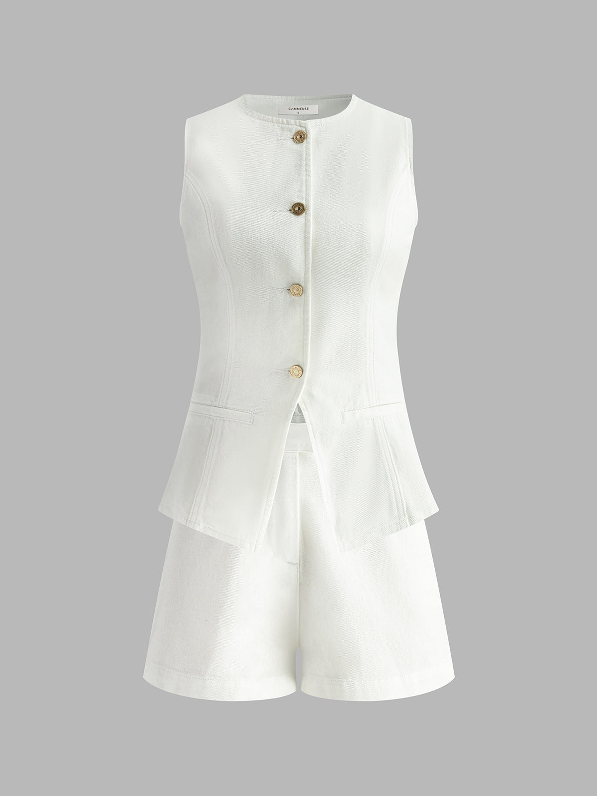 Aleece | Tweedelige Set van Spijkerstof voor Dames – Top & Shorts