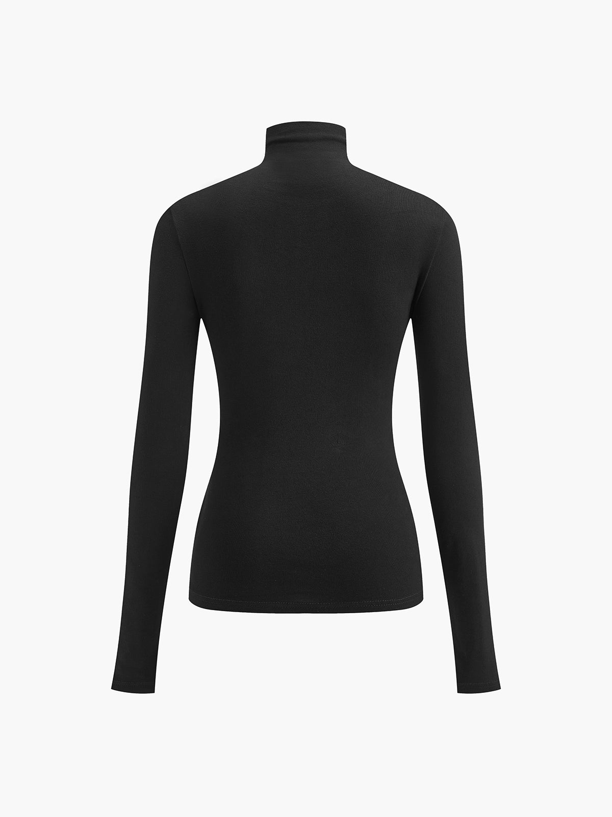 Borka | Jersey Stretch Top met Col en Lange Mouwen