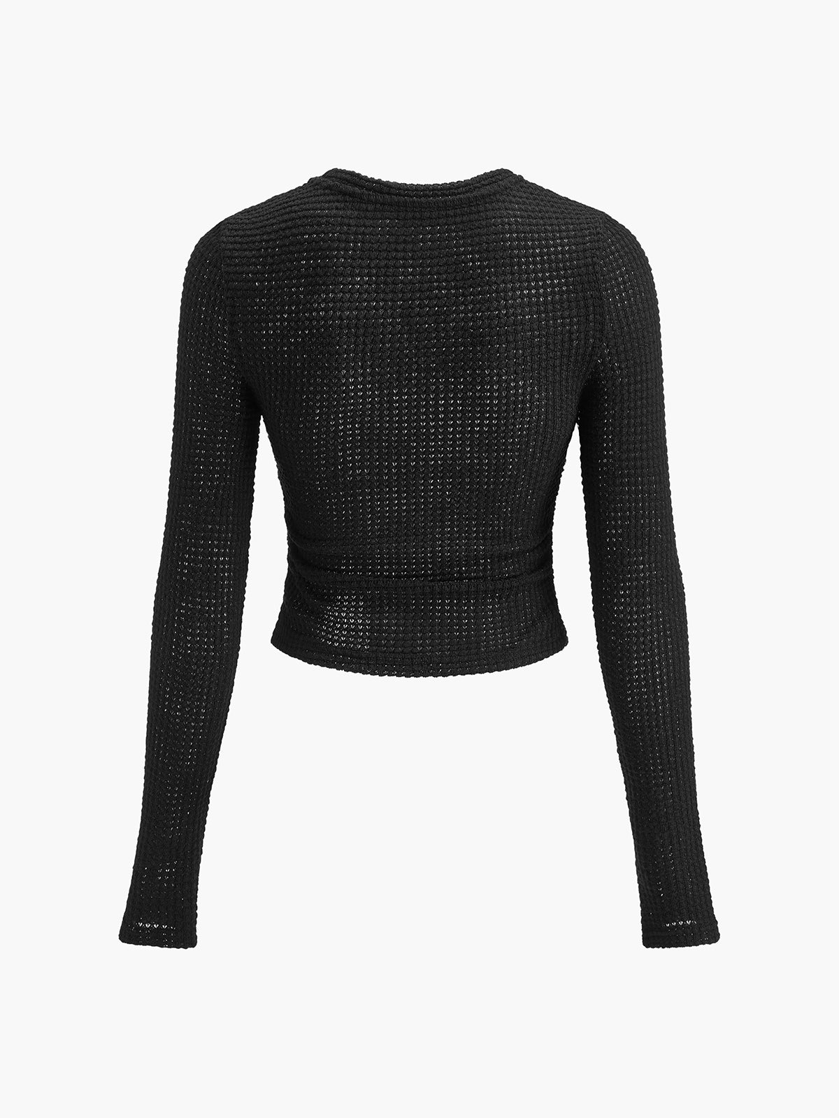 Suss | Waffle Knit Lange Mouwen Shirt