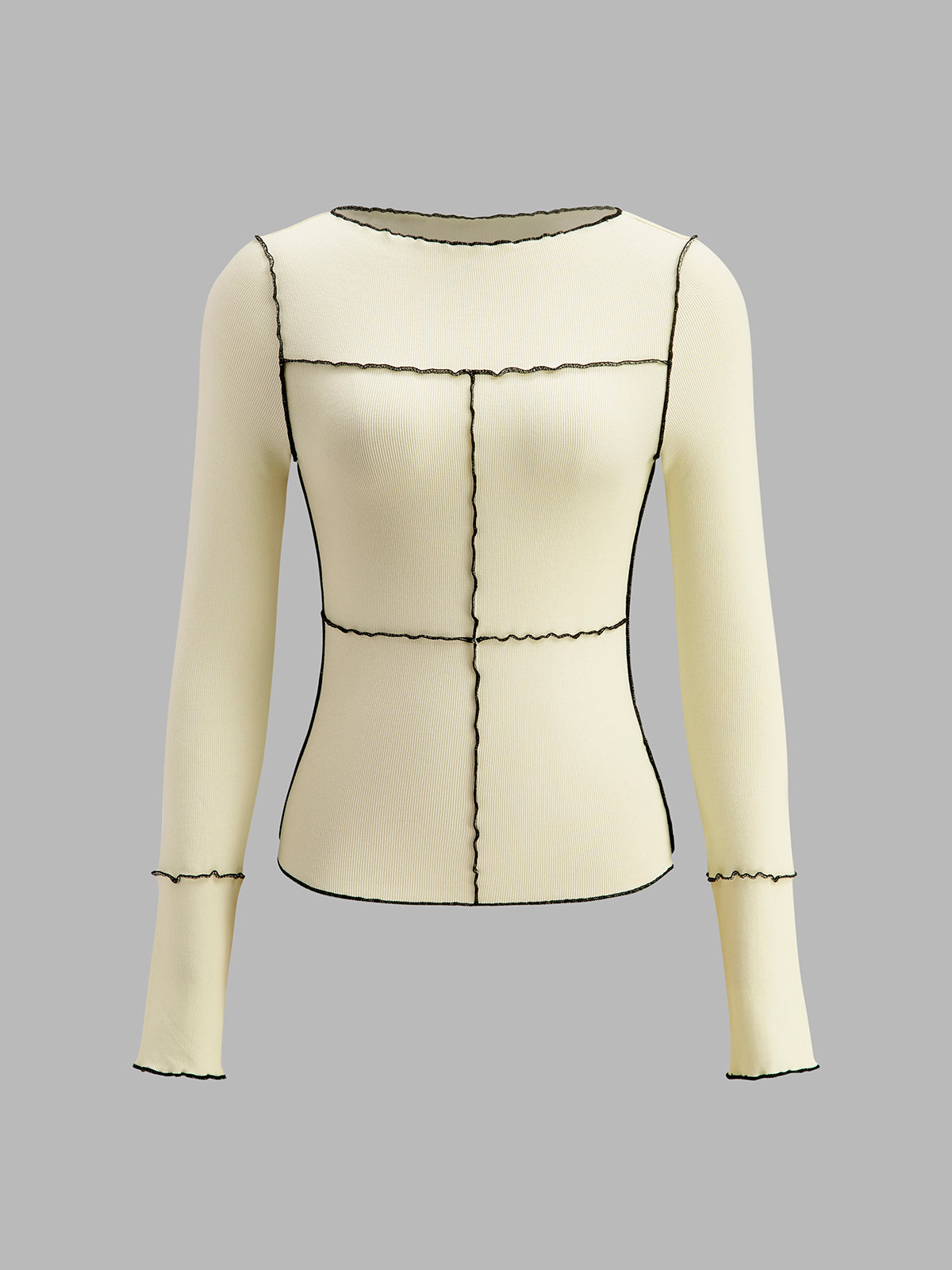 Amely | T-Shirt met Stretch en Lange Mouwen - Dames Shirt met Ruches