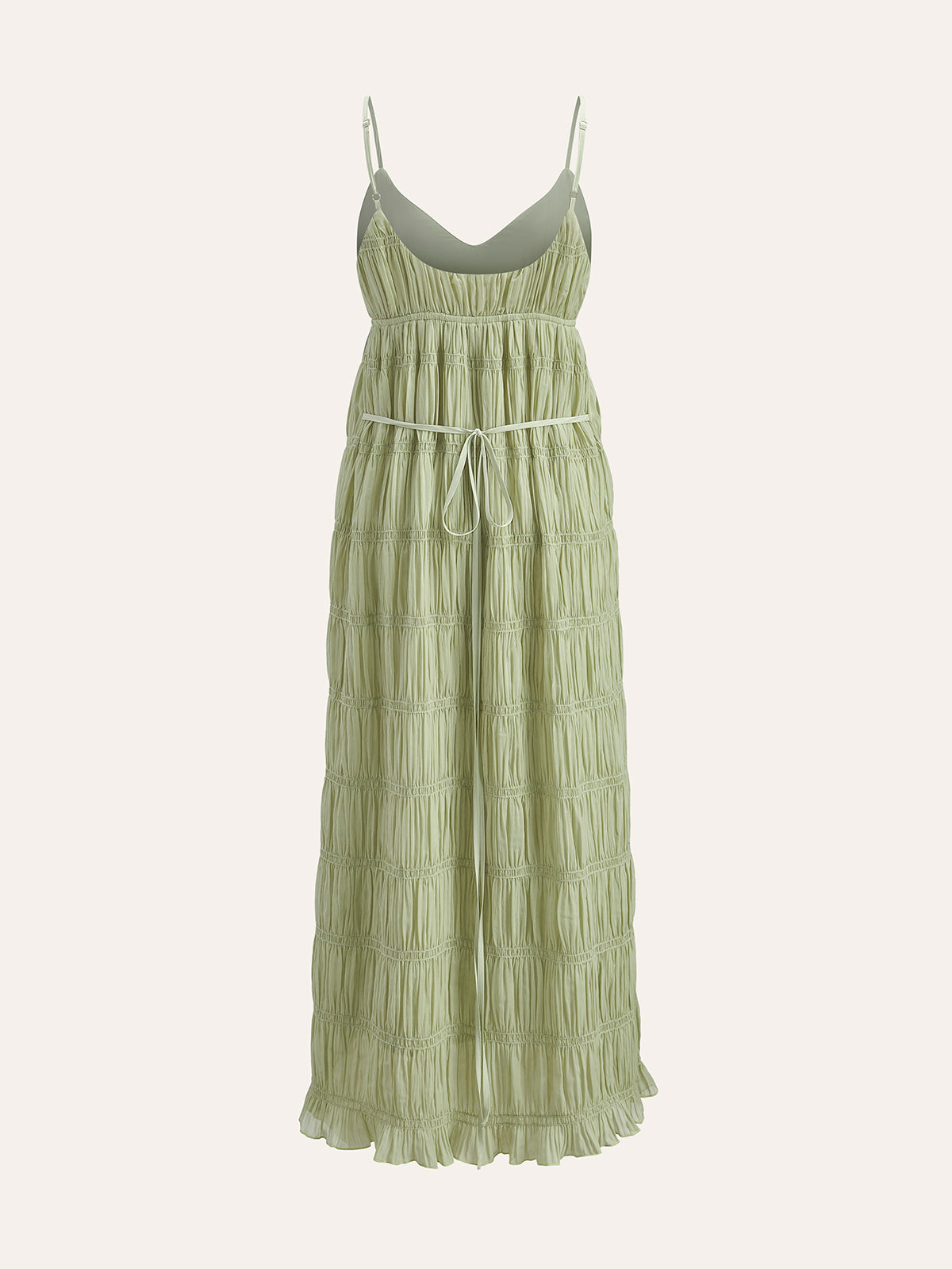Bona | Chiffon Maxi Jurk - Semi-Transparant & Mouwloos
