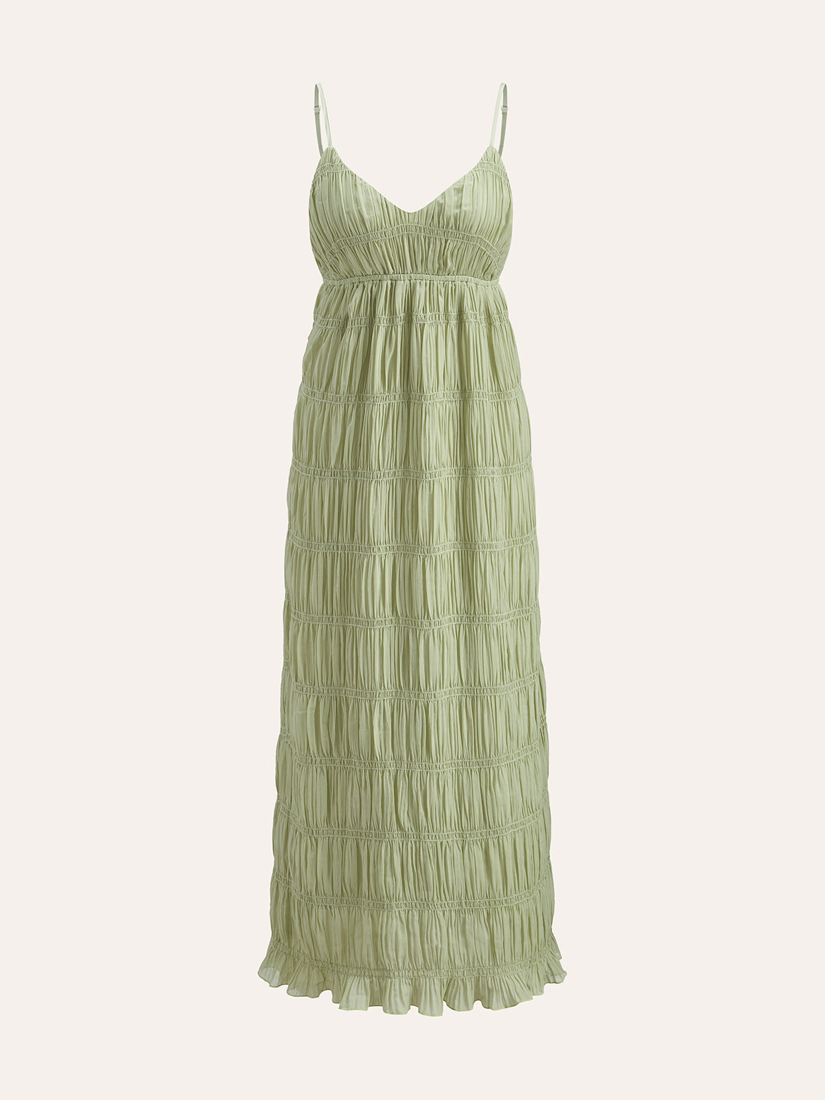 Bona | Chiffon Maxi Jurk - Semi-Transparant & Mouwloos