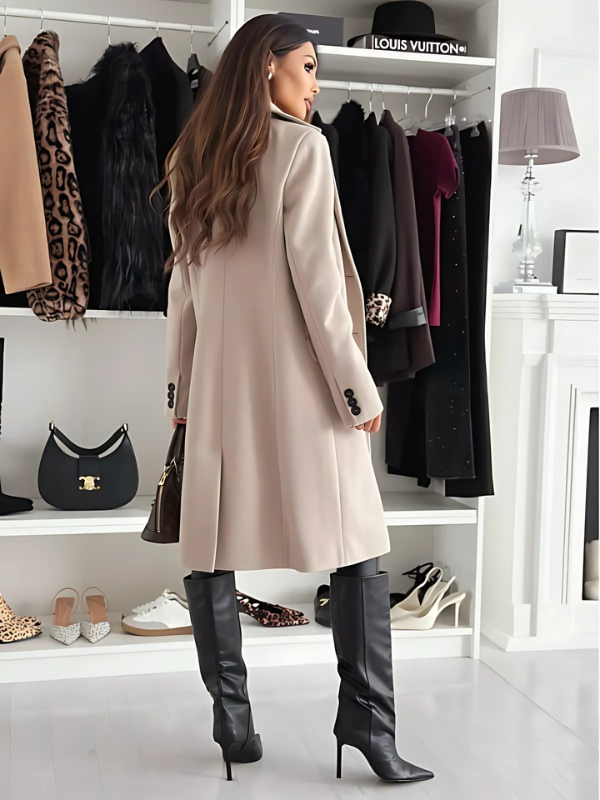 Emmi | Luxe Middellange Trenchcoat - Comfortabel en Stijlvol